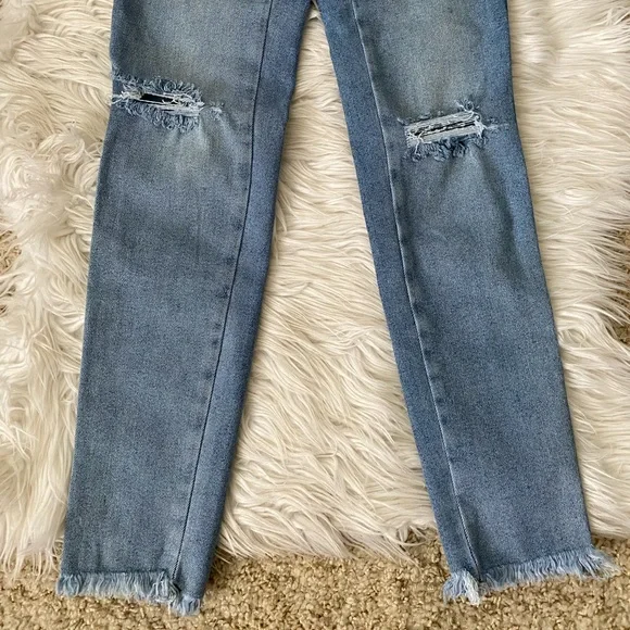 {Free People} We The Free Raw High-Rise Jegging in Light Blue Wash - Women's 27 - Picture 3 of 9